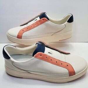 NEW - Kizik Unisex Sneakers Vegas Coral Cream Blue Mens SZ 15 Womens SZ 16.5